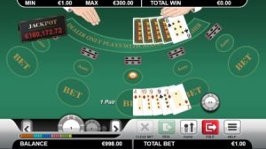 caribbean stud poker spelregels voorbeeld screenshot