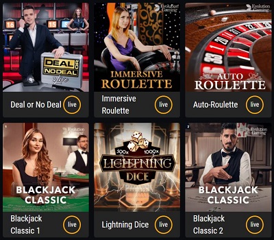 beste live casino spellen