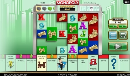 Tangkapan layar Monopoly Megaways